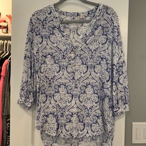 Womans tunic paisley tunic blouse cover up